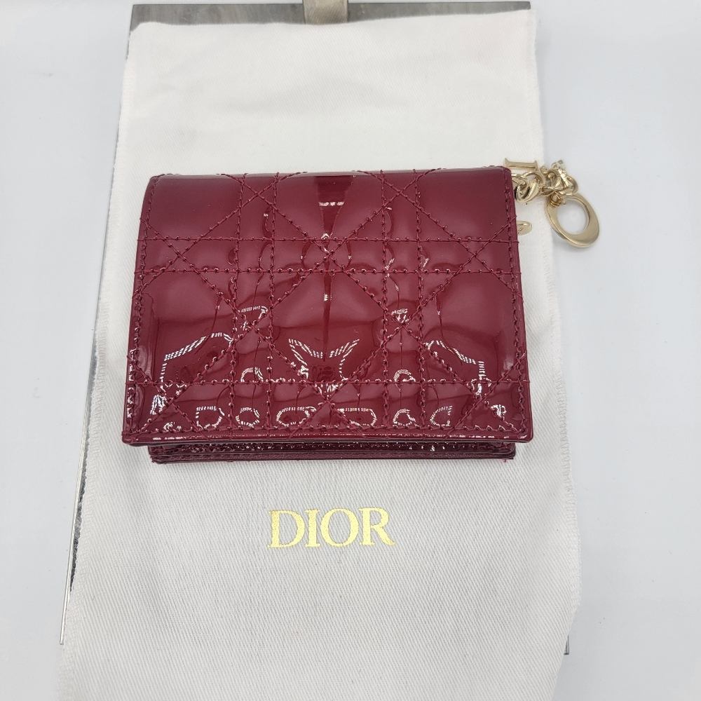 Dior Mini Lady Dior Gardenia Wallet